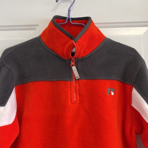 Russel Athletic Boys Fleece Quarter Zip Pullover - Picture 2 of 3